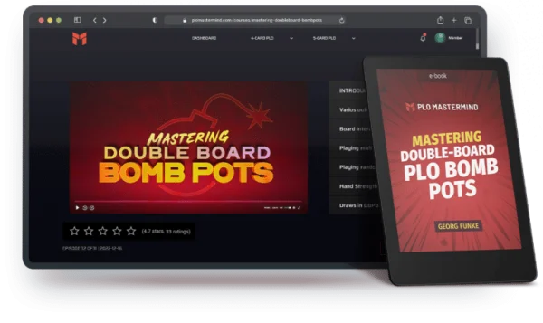 PLO Mastermind Mastering Double Board Bomb Pots